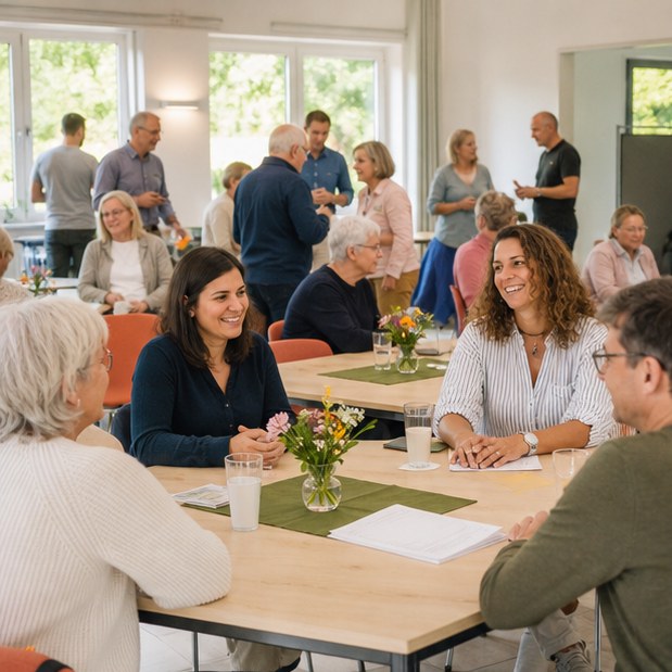 Vereinsmitglieder bei einem gemeinsamen Treffen